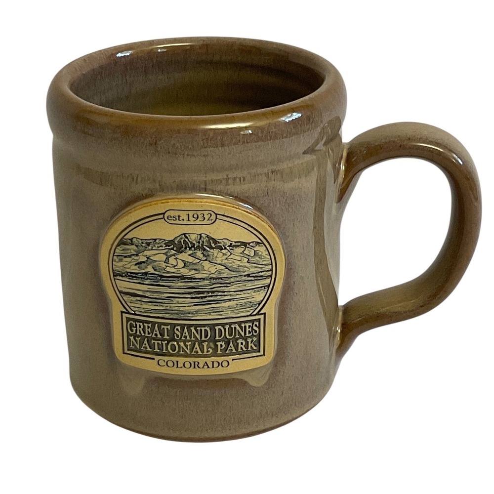 Deneen Pottery Great Sand Dunes National Park Mug Brown
